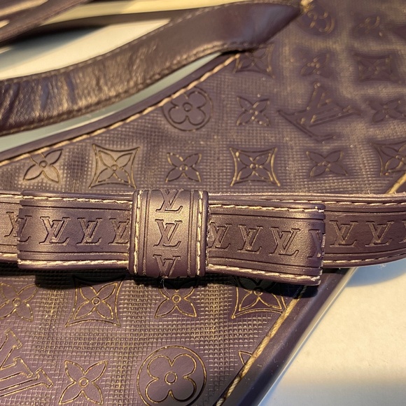 Louis Vuitton purple thong rubber monogram sandals flip-flops flats slides spa39 - Picture 9 of 9